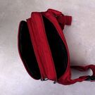 Мужская сумка на пояс, красная П3859