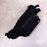 Мужская сумка на пояс, черная П3860
