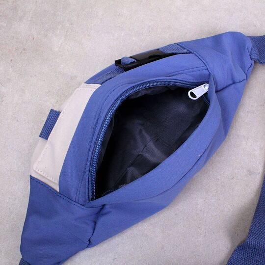 Женская бананка, сумка на пояс, синяя П3863