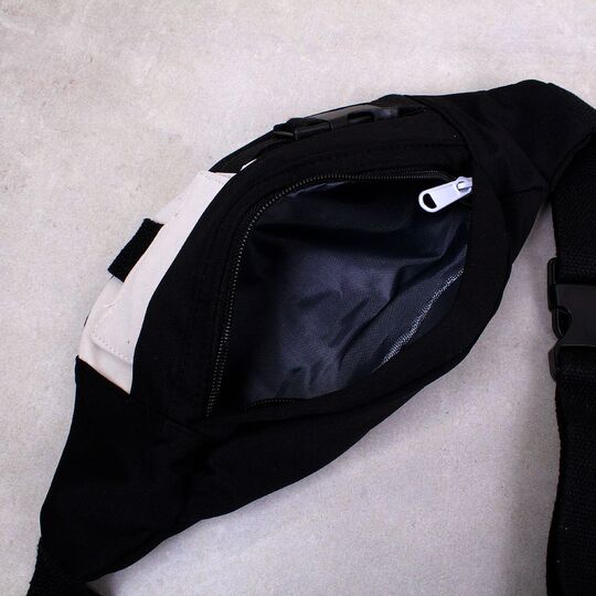 Женская бананка, сумка на пояс, черная П3864