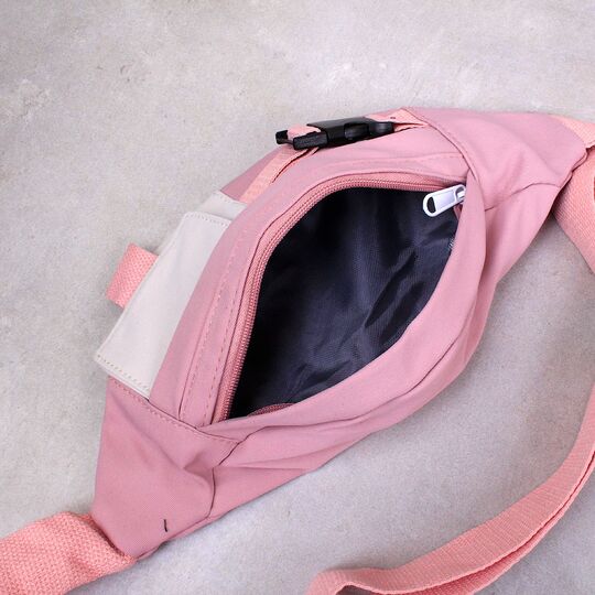 Жіноча бананка, сумка на пояс, рожева П3865