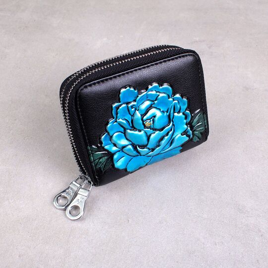 Женский кошелек, черный П3893