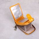 Візитниця з шкіри, жовта П3894