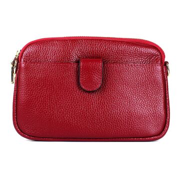Женская сумка клатч, красная П3898
