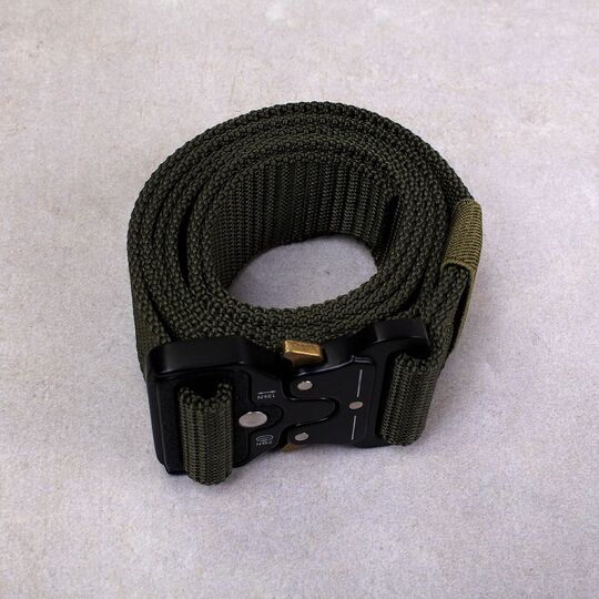 Чоловічий армійський ремінь, зелений П3903
