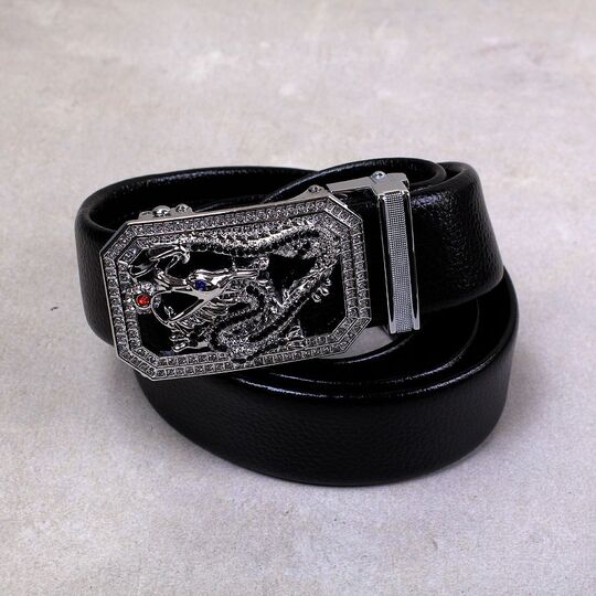Чоловічий ремінь DWTS, чорний П3905