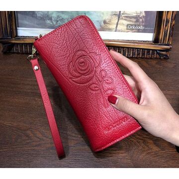 Жіночий гаманець, червоний П0264