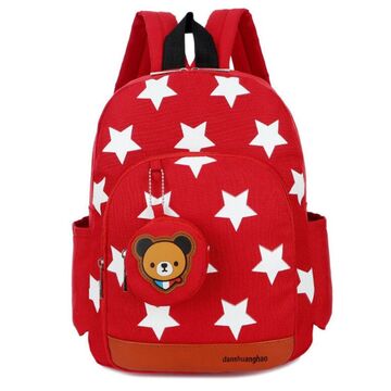 Детский рюкзак "Звезды", красный П3922