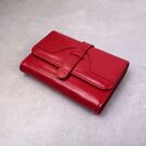Жіночий гаманець зі шкіри, червоний П3924