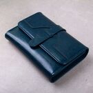 Жіночий гаманець зі шкіри, синій П3925