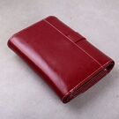 Жіночий гаманець зі шкіри, червоний П3928