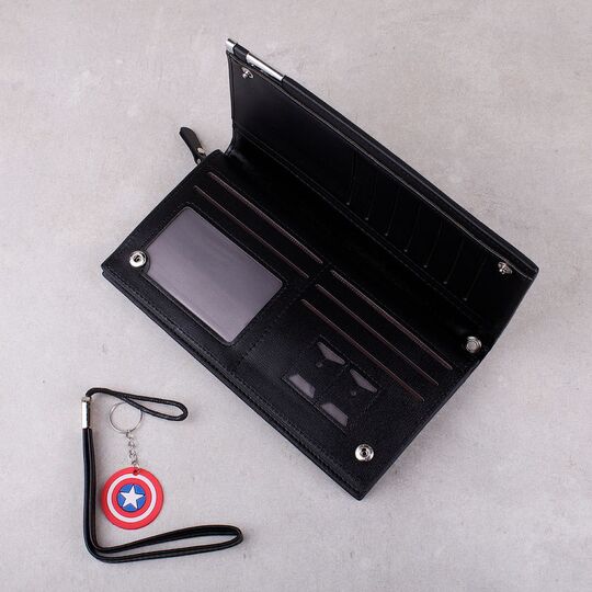 Чоловічий гаманець, барсетка, чорний П0266