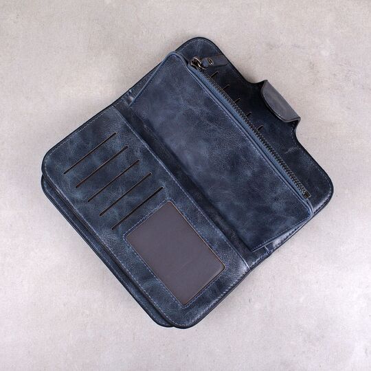 Жіночий гаманець, синій П3945