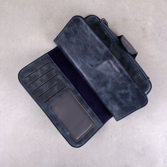 Жіночий гаманець, синій П3945