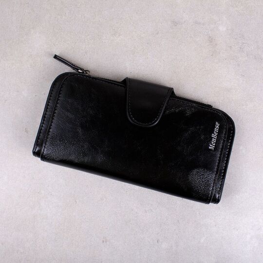 Женский кошелек, черный П3946