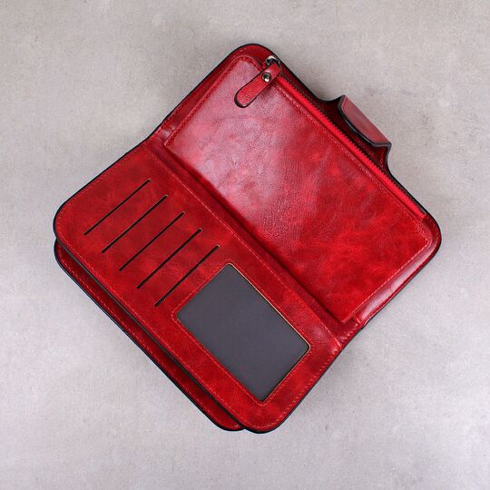 Женский кошелек, красный П3947