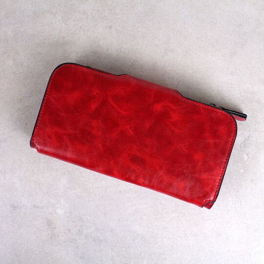 Женский кошелек, красный П3947