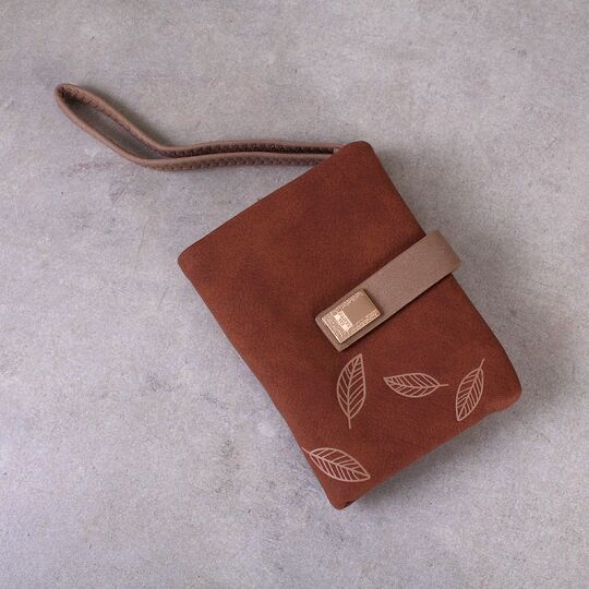 Женский кошелек, коричневый П3955