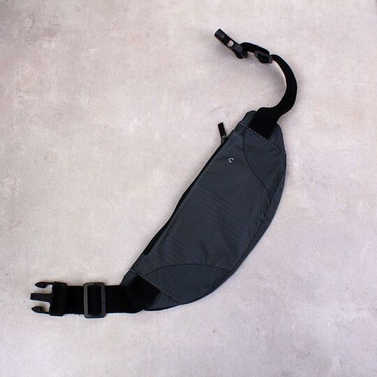 Сумка поясная, бананка, серая П3958