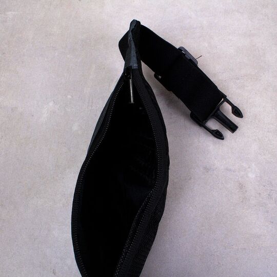 Сумка поясная, бананка, серая П3958