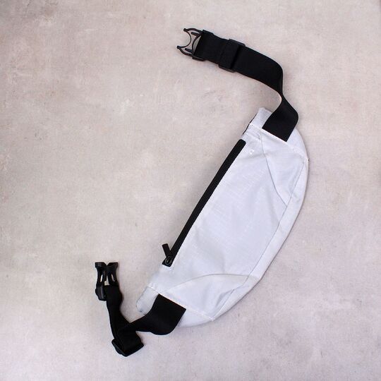 Сумка поясная, бананка, белая П3959
