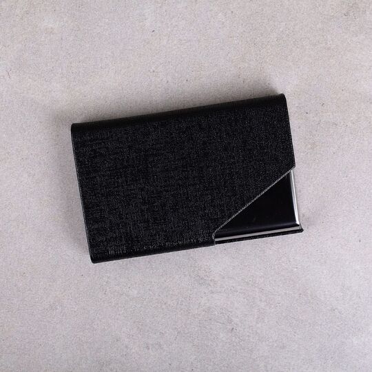 Визитница RFID, черная П0268