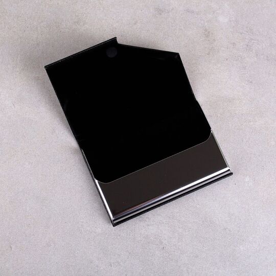 Визитница RFID, черная П0268