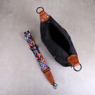 Женская сумка "Цветы", черная П3963