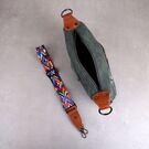 Женская сумка "Цветы", зеленая П3965