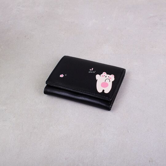 Женский кошелек, черный П3969