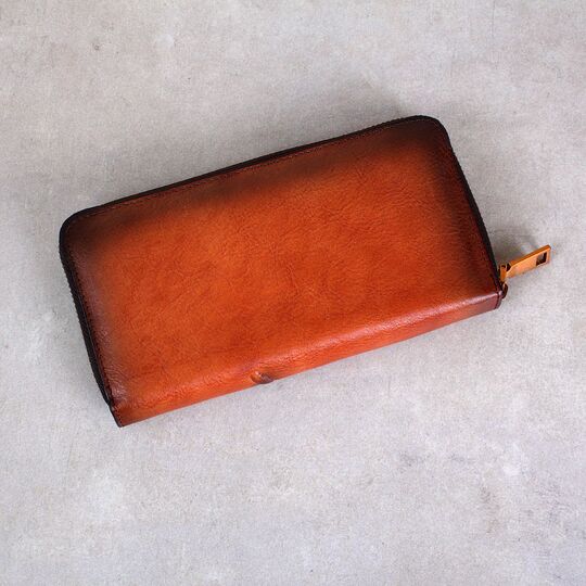 Жіночий гаманець зі шкіри "Бабка", коричневий П3973