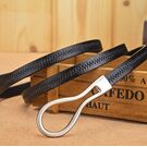 Женский кожаный пояс тонкий, П3981