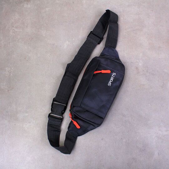 Сумка поясна, бананка "Sports", сіра П3983