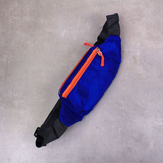 Сумка поясная, бананка "Sports", синяя П3986