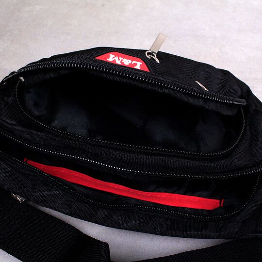 Сумка поясна, бананка, чорна П3987