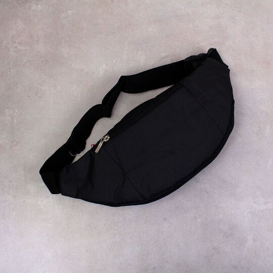 Сумка поясна, бананка, чорна П3987