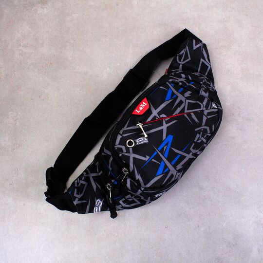 Сумка поясна, бананка, чорна П3988