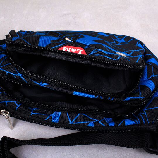 Сумка поясная, бананка, синяя П3989