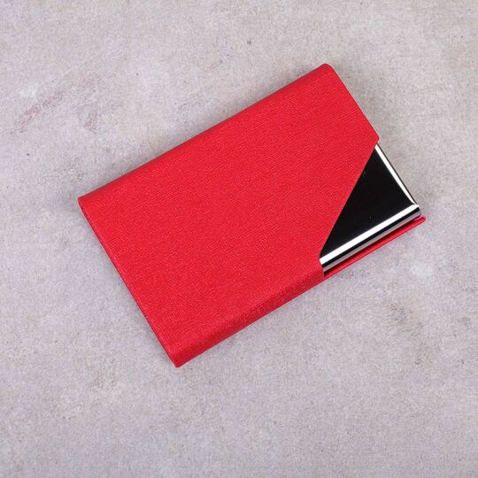 Визитница RFID, красная П0271
