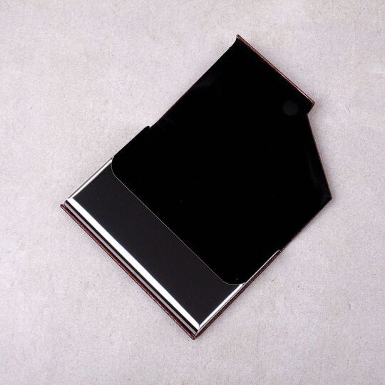 Визитница RFID, красная П0271