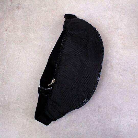 Сумка поясна, бананка, чорна П3990