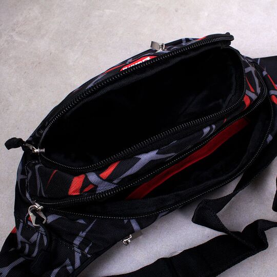 Сумка поясна, бананка, чорна П3991