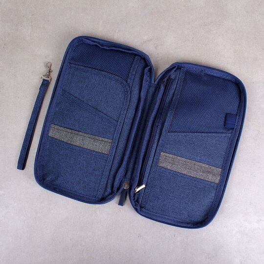 Кошелек органайзер для путешествий, синий П4005