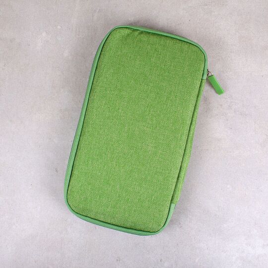 Кошелек органайзер для путешествий, зеленый П4006