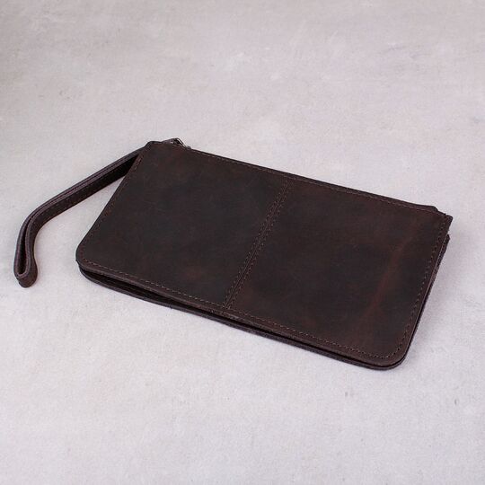 Мужской кошелек, коричневый П4013