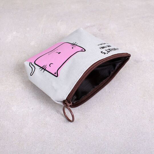 Женский кошелек для монет "Кот", П4014