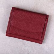 Жіночий гаманець зі шкіри, червоний П4017