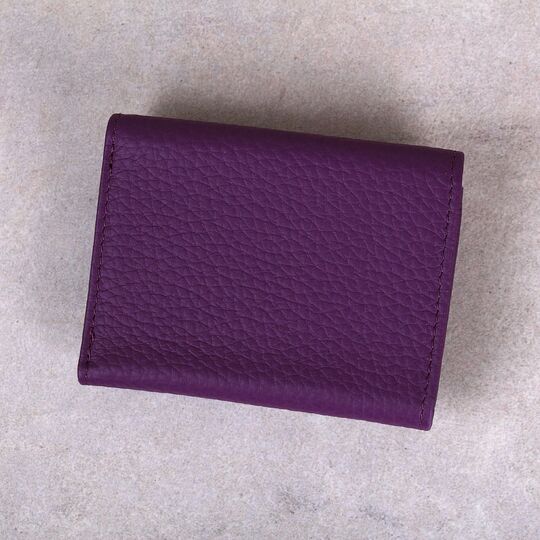 Жіночий гаманець зі шкіри, фіолетовий П4018