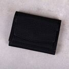 Жіночий гаманець зі шкіри, чорний П4019