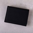 Жіночий гаманець зі шкіри, чорний П4019